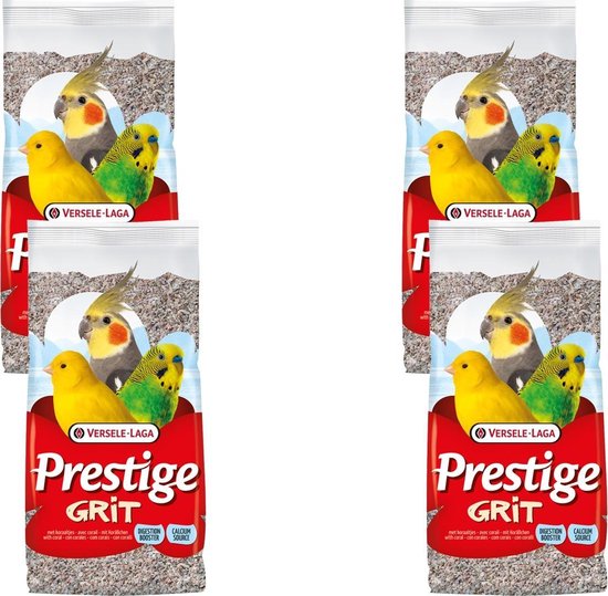 Versele-Laga Prestige Vogelgrit Met Koraal - Vogelsupplement - 4 x 2.5 kg