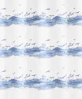 Douchegordijn Seaside Blauw 240x180cm