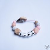 Aysia's Creations | Speenkoord zonder naam | Legergroen | Meisje | Jongen | Unisex | Basic Speenkoord | Speenketting | Speenclip | Fopspeenketting