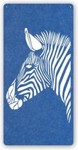 DECOBEL | DECO-VILT | Zebra | Wandpaneel - Wanddecoratie - Muurdecoratie - Woonkamer - Petfles - Duurzaam | Middel blauw 27