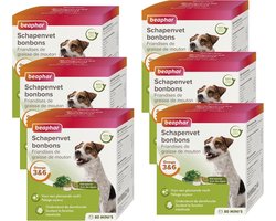 6x Beaphar Schapenvet Bonbons Mini Zeewier 245 gr