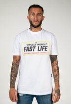 FAST LIFE T-SHIRT WIT x-small / Wit