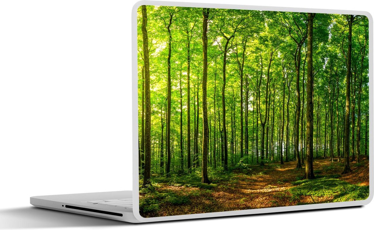 Laptop sticker - 14 inch - Bos - Boom - Planten - 32x5x23x5cm - Laptopstickers - Laptop skin - Cover