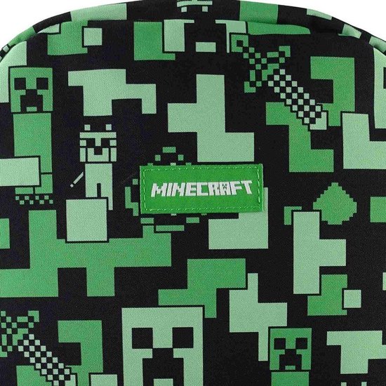 Minecraft Creeper Rugzak Laptop / Tablet Vak - Hoogte 44cm - Minecraft