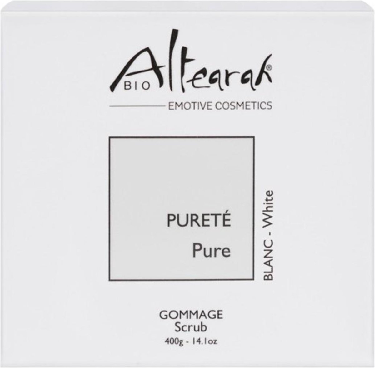 Altearah Scrub White Pure - Scrub - Biologisch - Aromatherpie - 400  Gram