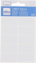 Office Essentials Zelfklevende etiketten | Labels Adhesive | Zelfklevend | - 19x38 mm - 120 stuks - Wit