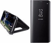 Clear View Stand Cover + Glas Screenprotector voor de Samsung Galaxy S8 – Zwart