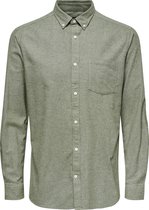 ONLY & SONS ONSNIKO LIFE LS MELANGE SHIRT NOOS Heren Overhemd - Maat M