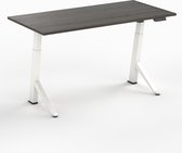 Worktrainer - YDesk - Zit sta bureau - Elektrisch - Memory display - 180x80 cm - Wit/Bruin eiken