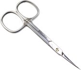 MEDLUXY semi Pro - Nagelriemschaar (huid- en vellenschaartje) - Gebogen - Spits / Scherp punt - 10 cm - (Nagelriemknipper) Cuticle Scissor (verwijderen van nagelriemen)