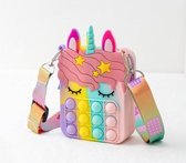 Pop it tas - fidget toys - unicorn tas - regenboog pop its | bol.com