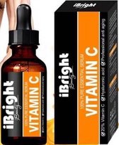 iBright Beauty Vitamine C Serum & Hyaluronzuur serum | Anti Aging | Anti Rimpel | Gezicht Serum | Gezichtsverzorging |  30 ml