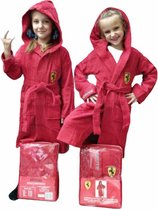 Ferrari - Kinderbadjas - Ochtendjas - Badstof - Katoen - Jongens - Meisjes - Unisex - Rood - Maat 140 (10 jaar)