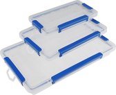 Boîtes de tri verrouillables - 3 tailles - Boîtes de tri compartiments - Plastique transparent - IP65 résistant à la poussière et aux éclaboussures - Peinture au Diamond - Hobby