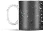 Mok - Cadeau voor oma - Je hebt ons al - Marmer Zwart - 350 ml - Beker