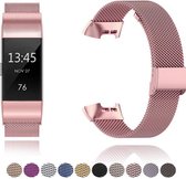 Luxe Milanese Loop Armband Bandje Geschikt Voor Fitbit Charge 3/4 (SE/Special Edition) Activity Tracker - Metalen iWatch Milanees Horloge Polsband - Stainless Steel Mesh Watch Band - RVS Horl