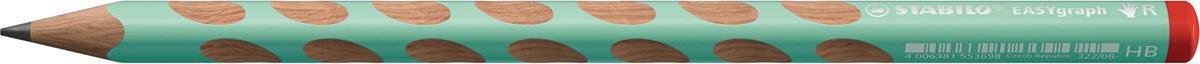 STABILO EASYgraph S Pastel potlood, HB, 3,15 mm, voor rechtshandigen, groen 12 stuks