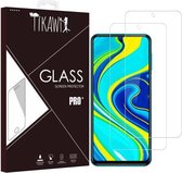 Tikawi x2 Gehard Glas 9H Xiaomi Redmi Note 9 Pro / 9S Schermbeschermer Hoge weerstand [Anti-vingerafdruk] Beschermfolie Gehard glas
