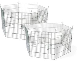 foto van Adori Konijnenren Metaal Zwart - Dierenverblijf  | we moeten eerst een konijn krijgen