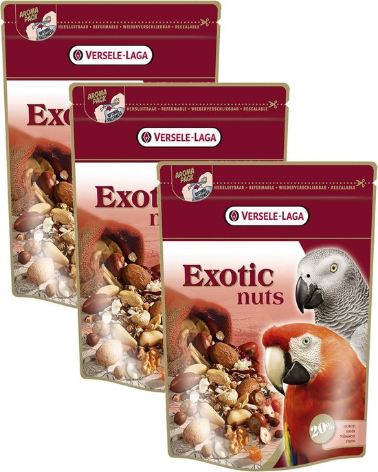 Versele-Laga Prestige Premium Exotic Nuts Papegaai - Vogelvoer - 3 x 750 g
