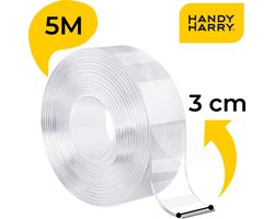 HANDY HARRY® Nano Tape 5M*3CM - Dubbelzijdige Tape - Dubbelzijdig Magic Nano Gekko Grip Tape