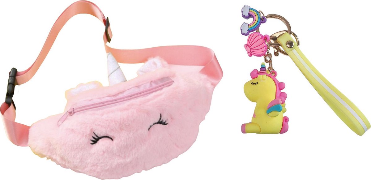 Unicorn Speelgoed - Eenhoorn - Unicorn sleutelhanger - Unicorn heuptas - Fanny Pack - Roze