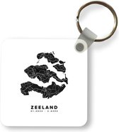 Sleutelhanger - Uitdeelcadeautjes - Zeeland - Nederland - Plattegrond - Plastic