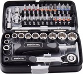 Offerroo - dopsleutelset - ratelset - ratelsleutel set 38 stuks - gereedschap - gereedschapset - gereedschapskoffer - gereedschapskist