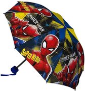 Marvel Kinderparaplu Spider-man 52 Cm Polyester Blauw/geel