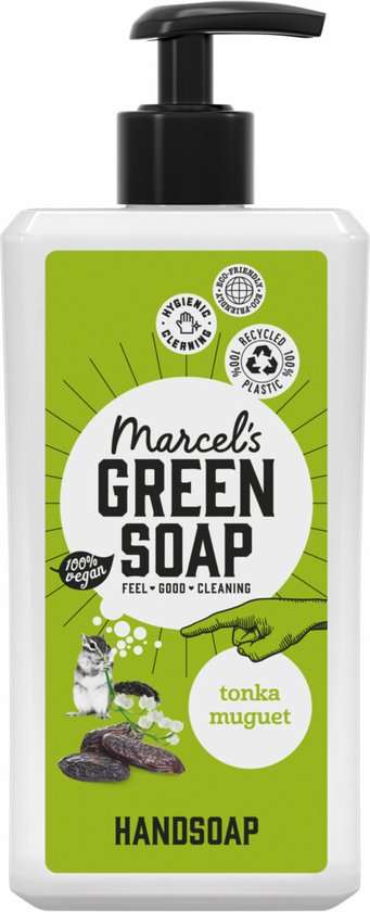 Marcel's Green Soap Handseife – Schwarzer Pfeffer & Bergamotte, 500 Ml, Vegan, 97% Biologisch Abbaubar