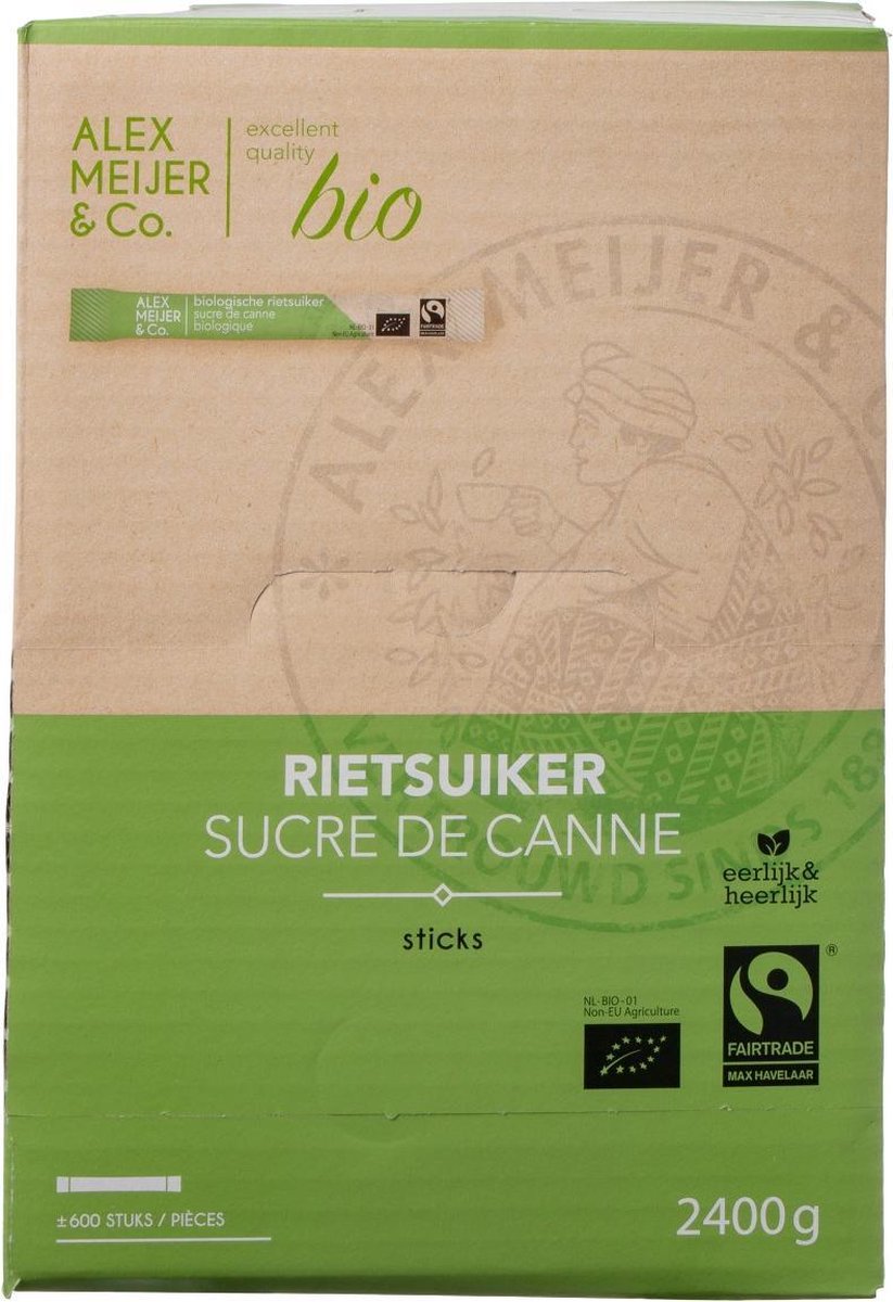 Goedkoopste Earth Bio Rietsuikersticks - 600 stuks