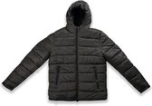 Omkeerbare Winter Jas Zwart/Groen XL