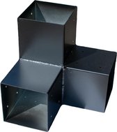Wovar Pergola Hoekverbinding Zwart voor 15 x 15 cm balken kubus model | Per Stuk