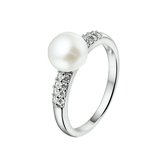 The Jewelry Collection Ring Parel En Zirkonia - Zilver