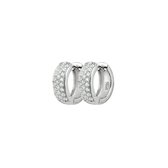 The Jewelry Collection Klapoorringen Zirkonia - Zilver