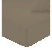 Hoeslaken - lekker Snoozen - Katoen - Taupe - 90 x 200