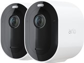 Arlo Pro 4 Spotlight Camera Wit 2-STUKS - Beveiligingscamera - IP Camera - Binnen & Buiten - Bewegingssensor - Smart Home - Inbraakbeveiliging - Night Vision - Excl. Smart Hub - Incl. 90 dagen proefperiode Arlo Service Plan - VMC4250P-100EUS