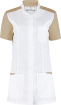 Haen / Ballyclare Dames Zorgjas STRETCH Terra 74157 Wit / Khaki - Maat L