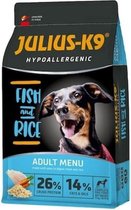 Julius-K9 - Nourriture pour chiens - Poisson & Riz - Adulte - 12kg