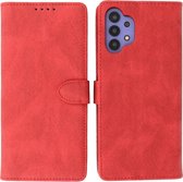 Samsung Galaxy A32 5G Hoesje - Portemonnee Book Case - Kaarthouder & Magneetlipje - Kunstleer - Rood