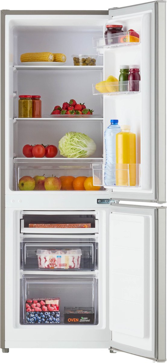 Tomado TCR1420S – Koel-vriescombinatie - 173 liter - Energieklasse D - RVS look — afbeelding 3