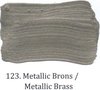 Metallic muurverf 2,5 ltr 123. Brons