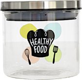 Gerimport Voorraadpot Healthy Food 450 Ml Glas Transparant