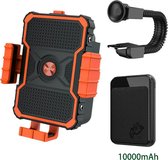 Telefoonhouder motorfietsen - motorfiets telefoonhouder Anti Shock & Vibratie – GSM Mobiel Houder - Oplaadbare telefoonhouder - Telefoonhouder motorfiets- Power bank mobiele telefo