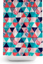 Zethome Abstract - Douchegordijn 180x200 cm - Digitale Print Polyester - Badkamer Gordijn - Shower Curtain - Waterdicht - Sneldrogend - Anti Schimmel - Wasbaar - Duurzaam