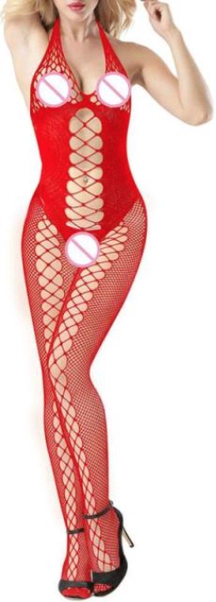 Rode Bodystocking Triana