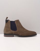 Tommy Hilfiger - Chelsea Boot Suede Bruin - 42 -