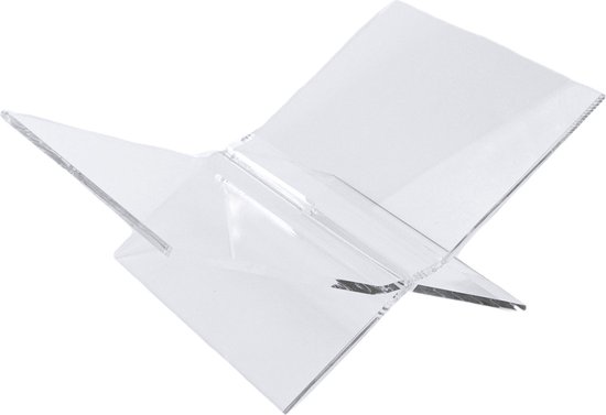 Boekenstandaard - Acrylglas Boekenhouder - Transparant - 36x24cm - Modern Design - Boekensteun - Bookstand - Book Holder