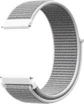 YONO Nylon Velcro Bandje 22mm - Horlogebandje geschikt voor Samsung Galaxy Watch 46mm / 3 (45mm) / Gear s3 - Polar Vantage M2 / Grit X - Huawei Watch GT 3 (pro) / 2 - Amazfit GTR - Grijs