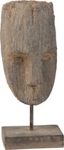 J-Line Hoofd Op Voet Etnisch Magnesium/Klei Beige